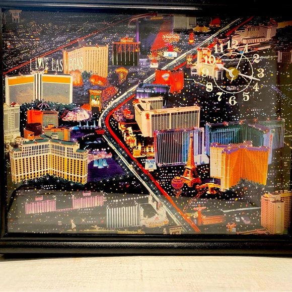 Vintage Los Vegas Fiber optic clock - Picture 4 of 4